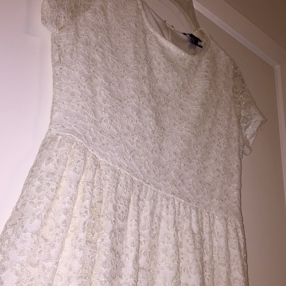 Forever 21 White Lace Dress | Size M - Picture 2 of 5